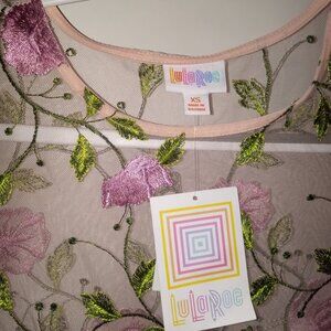 LuLaRoe Pink floral Maxi Length Dress!!!